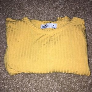 Hollister Long Sleeve Knotted Top
